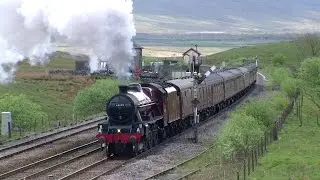 LMS 45699 works toward Bleamoor tunnel on the The Dalesman 26th May 2015.