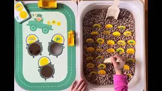 Digital Large Flisat Insert, St. Patrick's Day Gold Coins Counting Activity