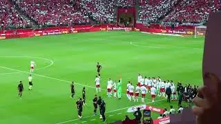 Mecz Polska vs Niemcy (1:0) 16.06.2023 - Hymn i pożegnanie Kuby.