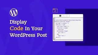 How To Display Code In Your WordPress Post Without Plugin