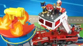 Paw Patrol Ultimate Rescue Save Their Lookout on Fire
