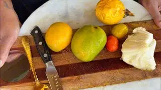 American Living in Jamaica | Caribbean FRUIT taste test from my Garden & Neighborhood