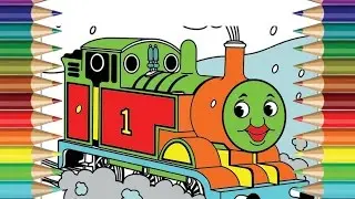 Coloring with Thomas Fun &diams; How to Draw Gordon &diams; Learn Colors Video for Kids