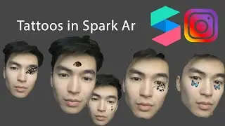 Tattoos in Spark Ar - Part 17. Тату в СпаркАр. Тату на лице. Фильтр тату для инстаграма. Татуировка