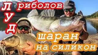 Риболов на бяла риба посред лято. Хванах шаран на силикон. ЕКШЪН риболов на язовир Ястребино