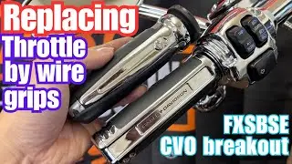 【Throttle by wire grip installation procedure】Harley-Davidson Softail CVO Breakout