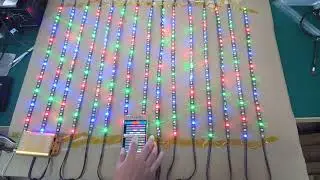 2 Channels 2048 pixel LED WIFI SPI Music Spectrum Android Controller APP Support Input Content