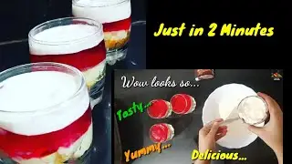 Custard Trifle - Glass Trifle Recipe | Jelly Custard Recipe