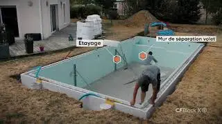 CFBlock X, la structure polystyrène pour construction de piscine