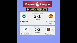 EPL 24 AUG Resuts