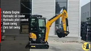 TYPHON TERROR XVIII Prestige 2 Ton Mini Excavator KUBOTA Diesel Engine USA