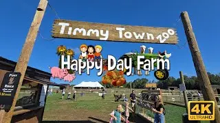 🐐 Зоопарк Timmy Town Zoo | Осенний фестиваль Happy Day Farm 2025 | Семейный отдых в формате 4K 🐑🎃