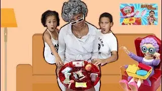 Greedy Granny in Real Life! Kids Pretend Play | FamousTubeKIDS