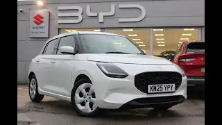 KM25 YPY Suzuki Swift Motion 1.2 MHEV 5dr Pure Pearl White 2025