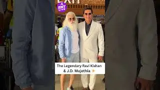 The Legendary Ravi Kishan & J.D. Majethia arriving in Ahmedabad to attend Filmfare