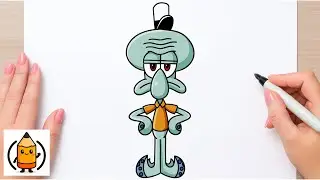 How To Draw Squidward | Sponegbob SquarePants | Easy Drawing Tutorial Step-By-Step 