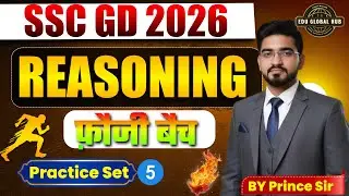 SSC GD 2026 Reasoning Live Class | Fauji Batch Mission Vardi | Practice Set 5 | | Prince Sir