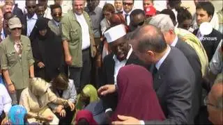 Turkish PM visits famine victims in Somalia