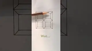 3d optical illusion 🪟| reverse video| Easy drawing 🔥