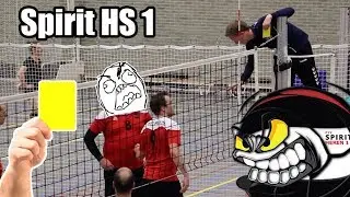 Volleybalwedstrijd  De Burgst HS 2   Spirit HS 1