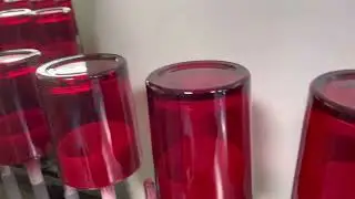 custom colored glass candle jar