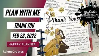 Plan with Me | WarBinder Wednesday | Thank You | Faith Happy Planner | RaleneCreates