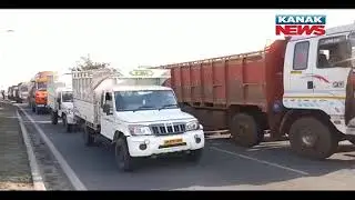 Odisha Bandh: NNKS farmers Blocked National Highway In Sundergarh