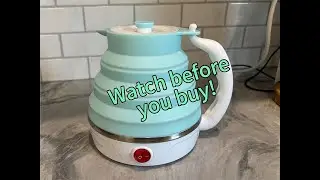 Collapsible Electric Tea Kettle Review | Made of Silicone | Check out how it works!