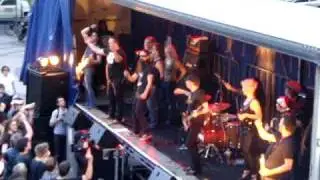 Colesy with everyone else with Back in Black Friday Band   If You Want Blood You Got It @ Arts Centre 13 11 09