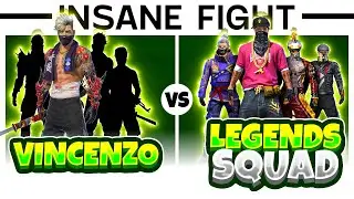 Vincenzo Vs Legends Squad - Free Fire Clash squad Insane Fight  🔥 b/w legends - Nonstop Gaming
