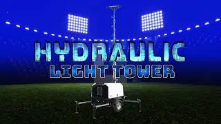 Hydraulic Light Equipment Tower with Diesel Engine Generator and Trailer - Mast Head Included
