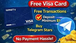Get a FREE Visa Virtual Card 🔥 | $1 Deposit | Buy Telegram Stars Easily! Airdrop alliance