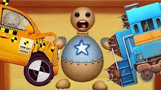 The Big Buddy vs Taxi, Train | Kick The Buddy