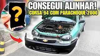 😱 ESSA PE&Ccedil;A SALVOU O PARACHOQUE DO CORSA... AGORA FICOU PERFEITAMENTE ALINHADO!!