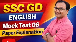 SSC GD ENGLISH MOCK TEST EXPLANATION- #sscgd #sscgd2025 #sscgd2024 #sscgdconstable #sscgdexam #cgl