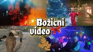 BOŽIĆNI VIDEO 🍁 paljenje badnjaka, koncert grupe Legende, disko na ledu, zimske čarolije...