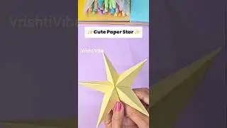 Cute Paper Star ⭐ | Easy DIY Paper Craft ✂️ Easy Gift ideas#short#diy#craft#papercraft#trending#art