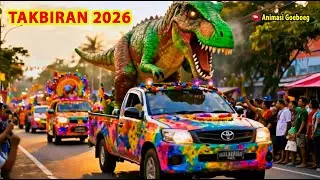 Meriah sekali karnaval Takbir Idul Fitri keliling paling Spektakuler 2026