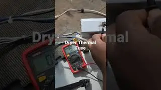 Samsung dryer thermal fuse testing. #shorts