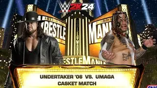 WWE 2k24 - Андертейкер '06 против Умаги: Матч в гробу на Wrestlemania Goes Hollywood