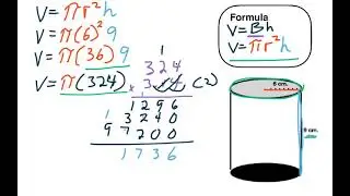 Volume of a Cylinder