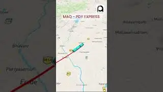 Manglore to Pondicherry 16856/ 16858 weekly Express #ytshorts #travel