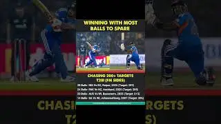 Fastest 200+ Target Chases in T20I (Most Balls To Spare)