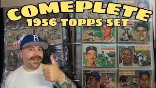 Полный набор винтажных бейсбольных карточек Topps 1956 года.