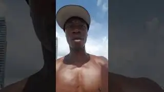 Brother Polight chilling at South Beach Miami Florida
