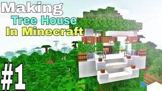 #BuildingTreeHouse Making Tree House | Minecraft Gameplay | 2021 | #1
