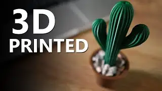 3D Printed Cactus - 3D Printing Timelapse