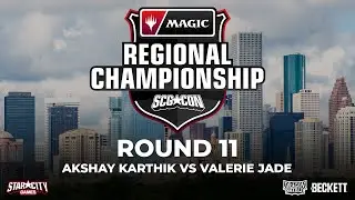 Акшай Картик против Валери Джейд | Раунд 11 | Региональный чемпионат MTG Modern | Хьюстон, Техас