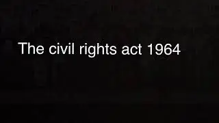 Civil right act 1964 song