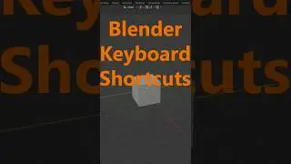 Blender Keyboard Shortcuts for Moving, Scaling and Rotating.